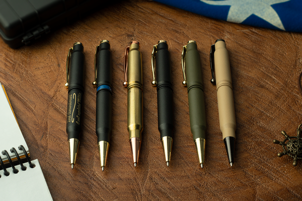 Real bullet casing twist pens