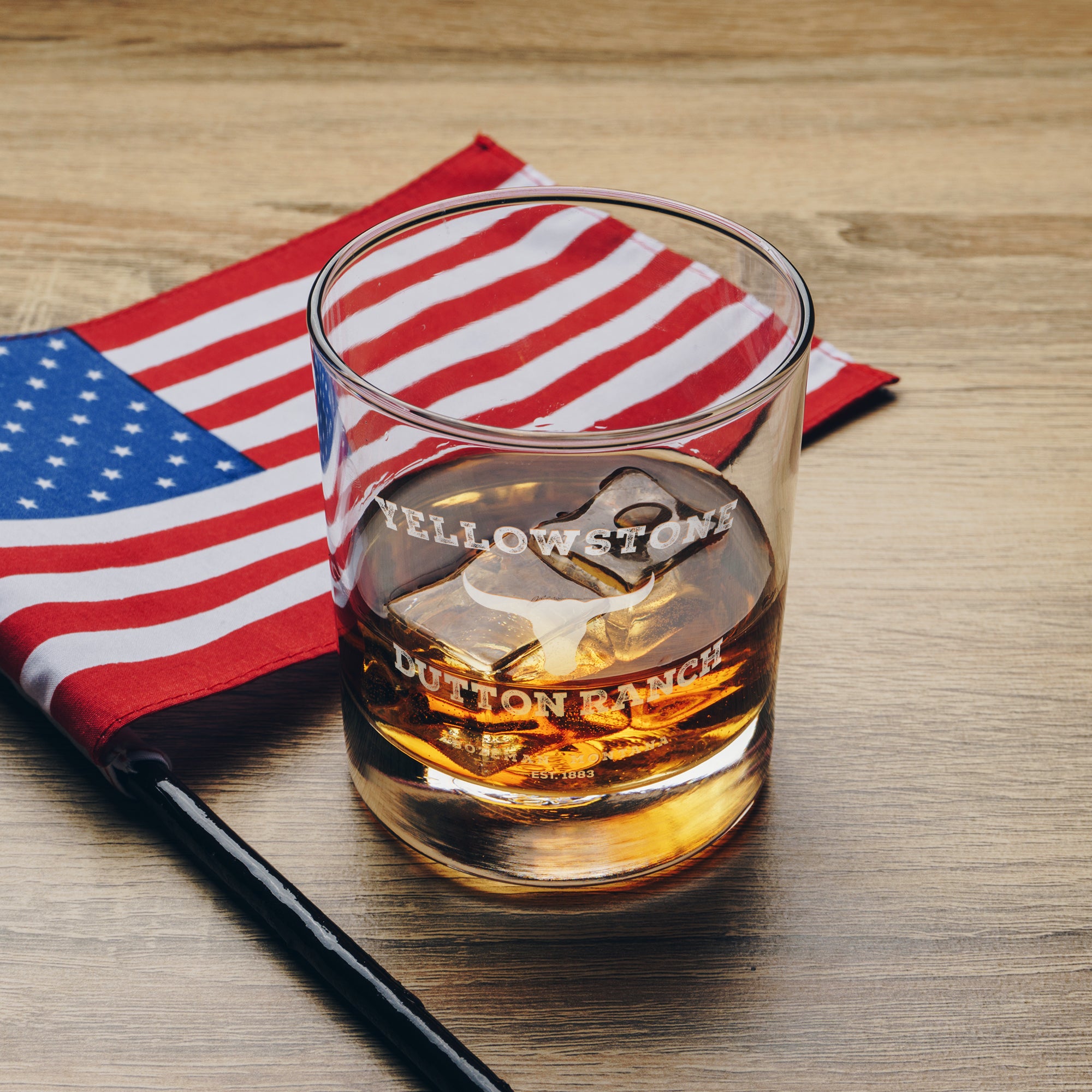 Old Southern Brass Yellowstone Dutton Ranch Whiskey Glass - Thumbnail 5
