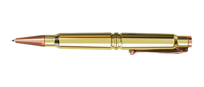 thumbnail image 2 of Handmade Bullet Casing Twist Pen – Real Brass Bullet Pen With Black Ink (USA Made) 2 of 6