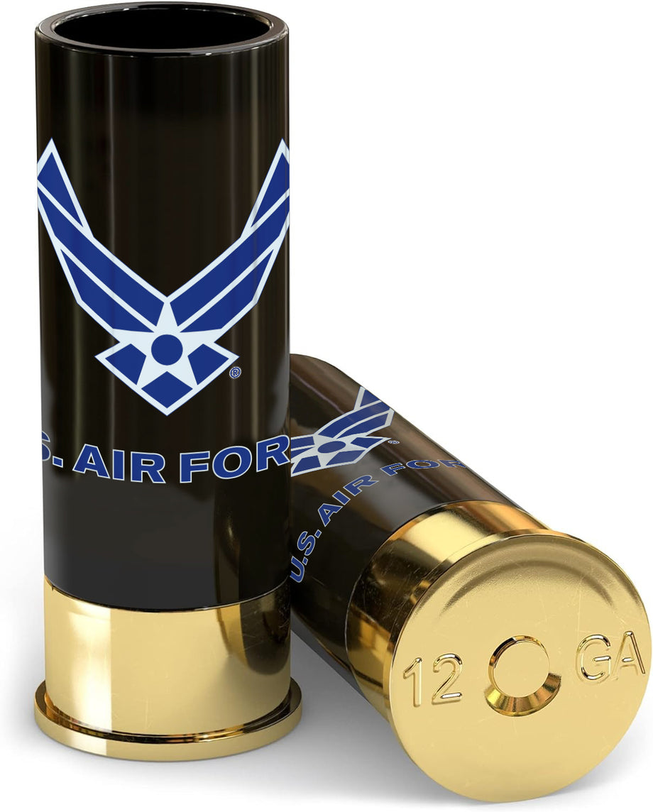 12 Gauge U.S. Air Force Shot Glasses - Set of 4 - Officially