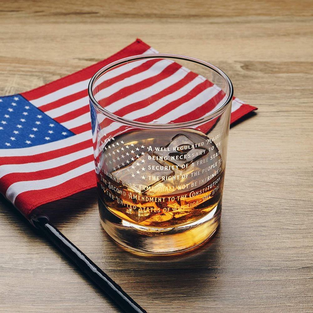 Old Fashioned Whiskey Rocks Bourbon Glass - 10 oz capacity