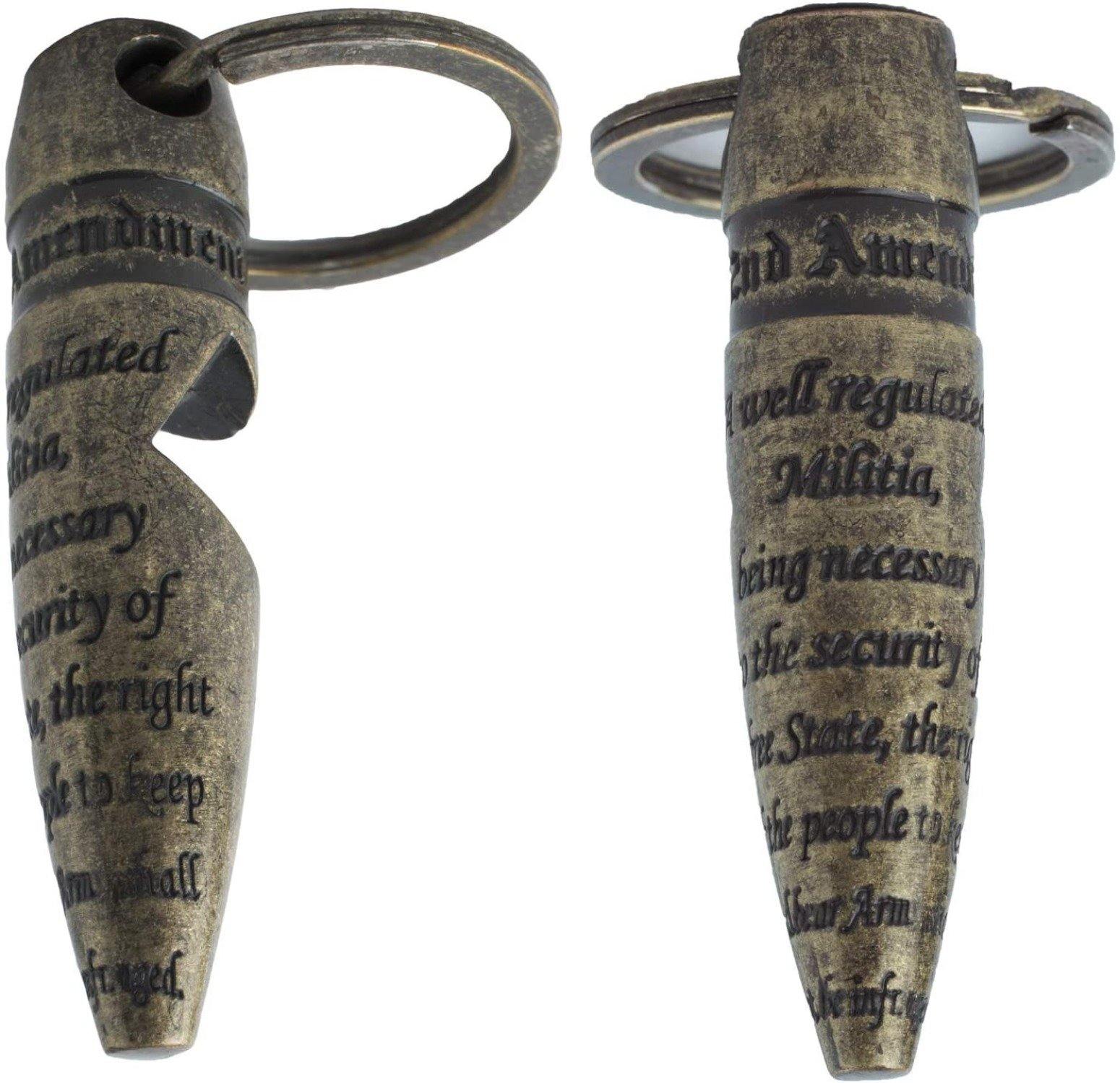 Amendment Keychains .2nd Amendment 50 BMG Keychain Bottle Opener | Old Southern Brass