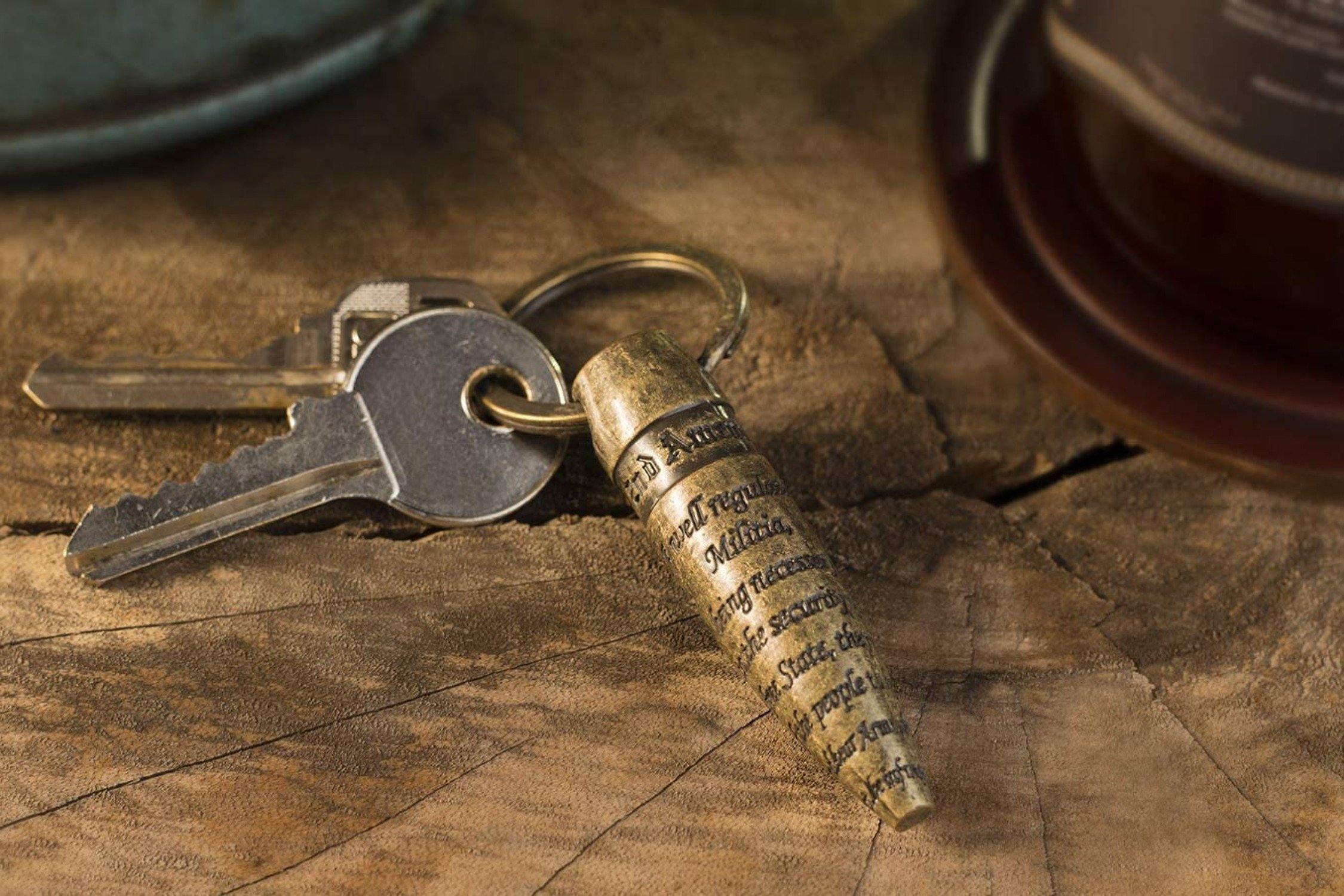 Amendment Keychains .2nd Amendment 50 BMG Keychain Bottle Opener | Old Southern Brass