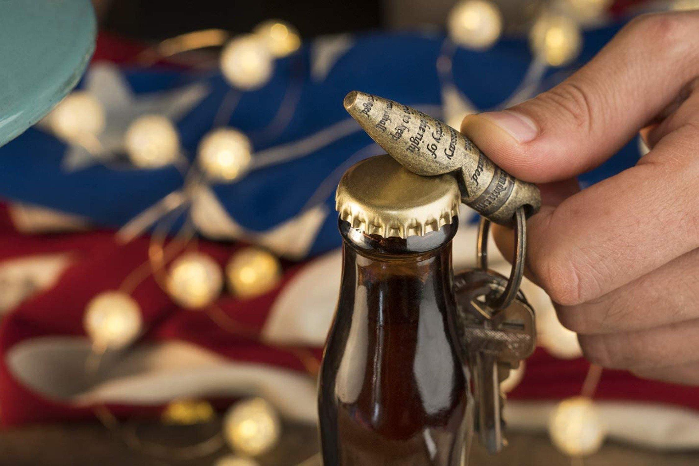 Amendment Keychains .2nd Amendment 50 BMG Keychain Bottle Opener | Old Southern Brass