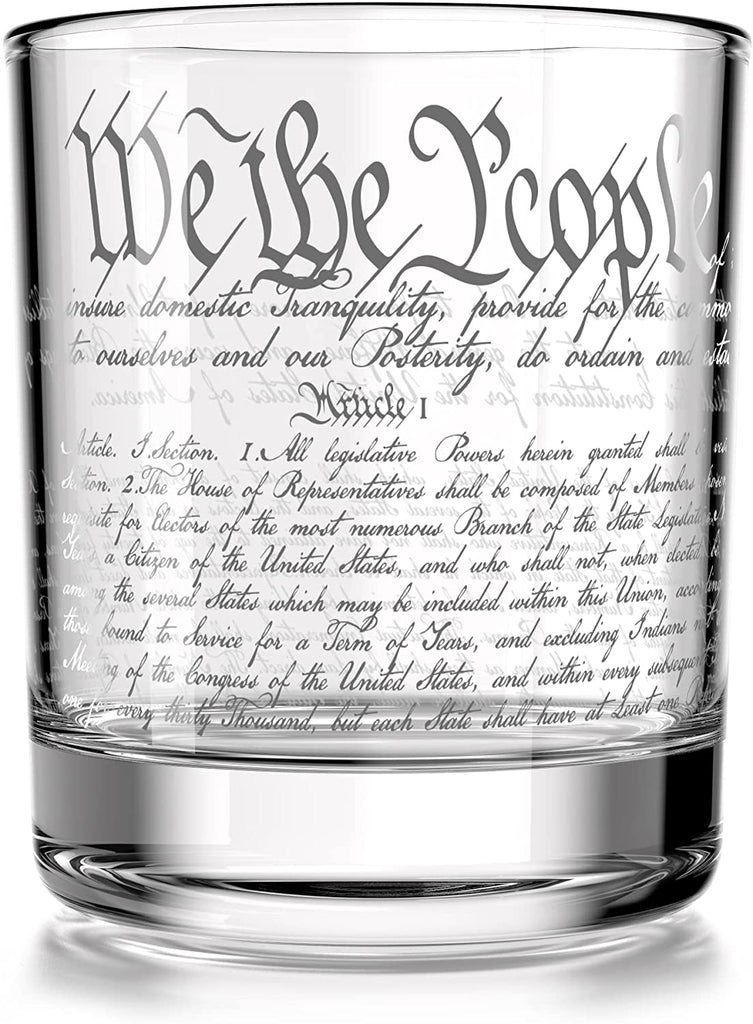 Patriotic Old Fashioned Whiskey Rocks Glass
