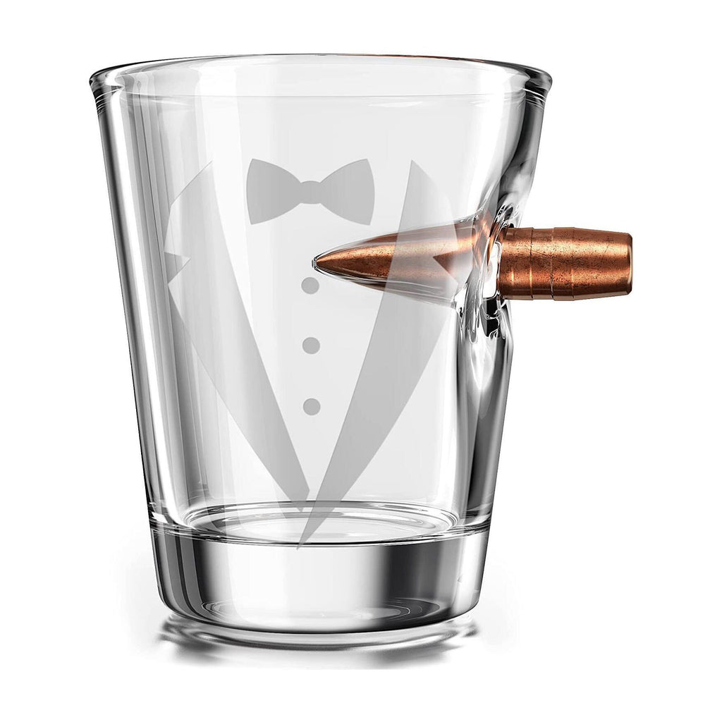 308 Tuxedo Groomsmen Shot Glass