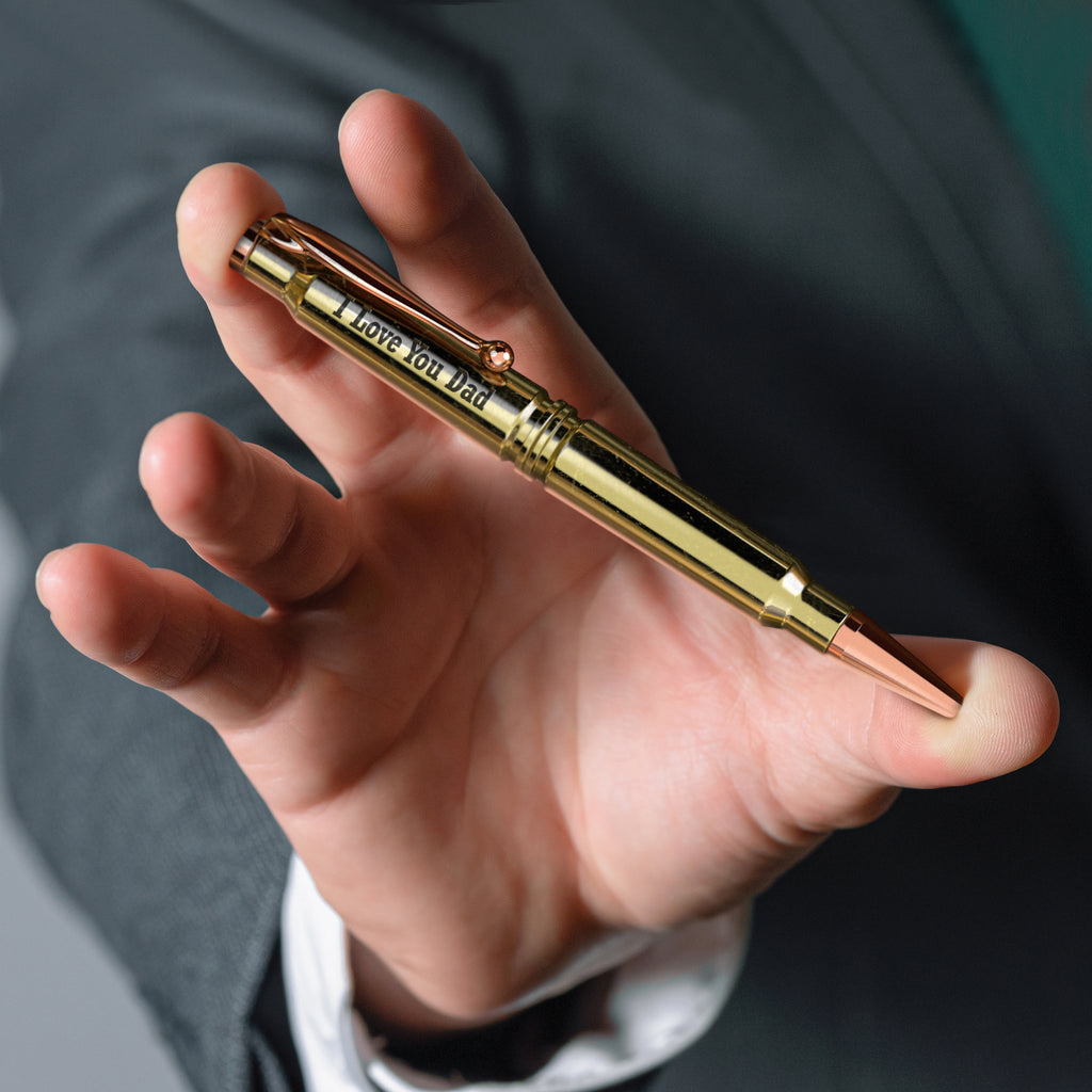 .308 Real Bullet Authentic Brass Casing Refillable Twist Pen